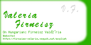 valeria firneisz business card